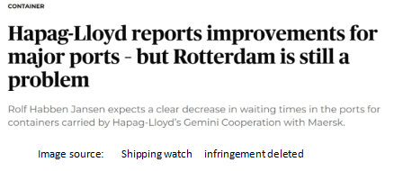 Attention! Herbots: Traffic congestion in Europe and Hong Kong is relieved! Rotterdam is excluded!